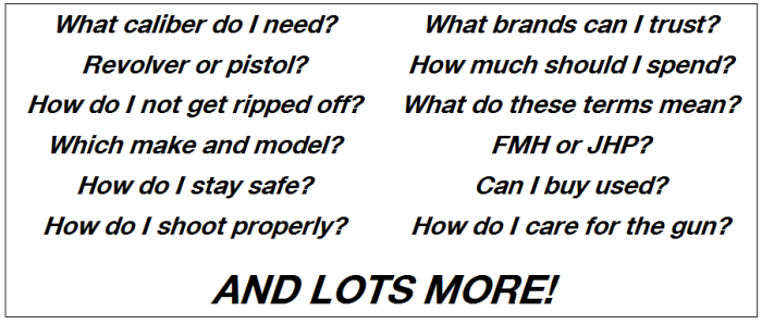First Handgun Questions